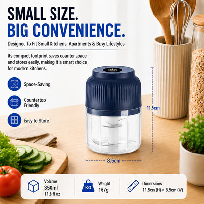 🔥Limited Time Buy One Get One Free!🔋 Wireless Mini Food Chopper with USB Charging