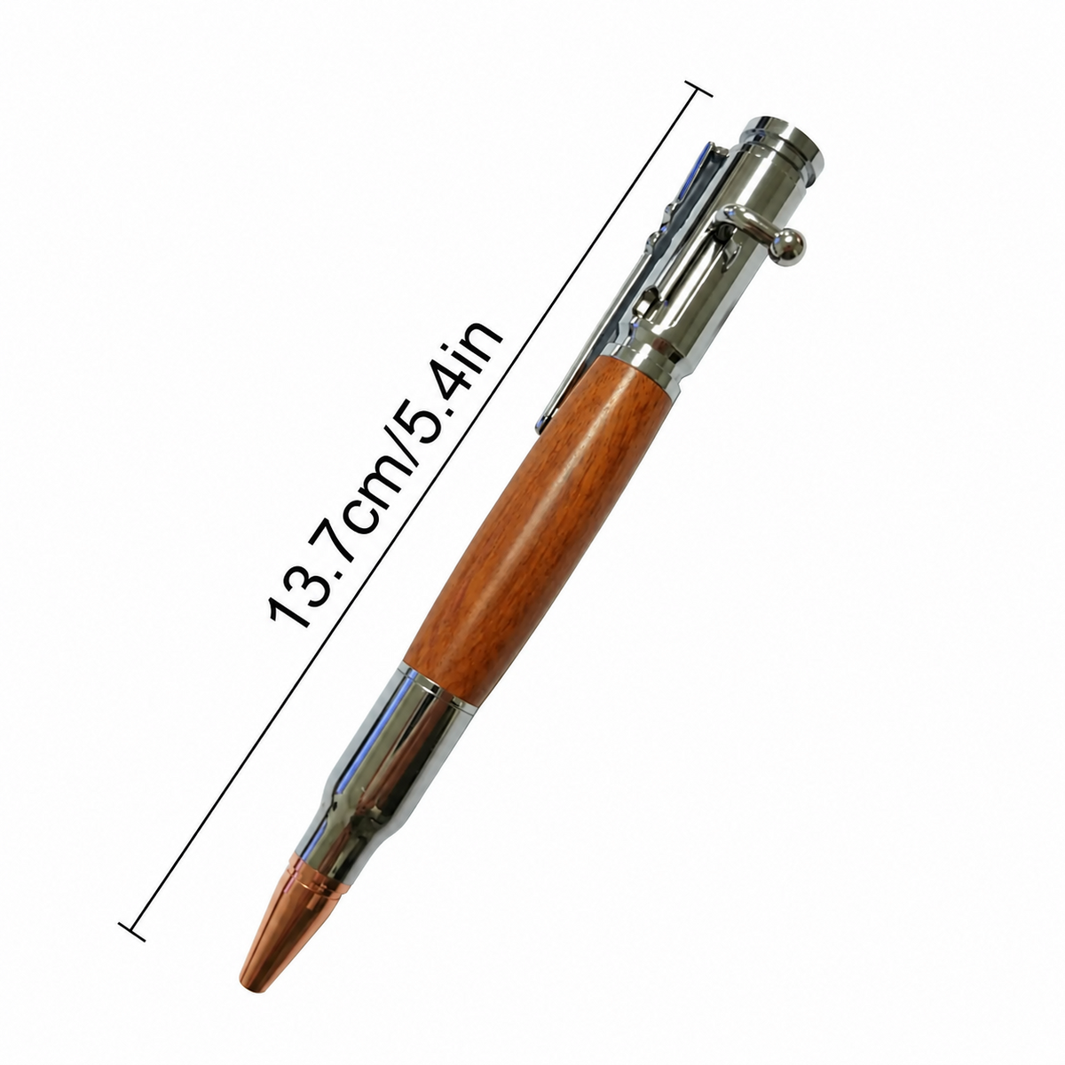 🖊100% Handmade Bolt Action Wooden Bullet PenTM | Crafted From Real Wood & Bullet Casing