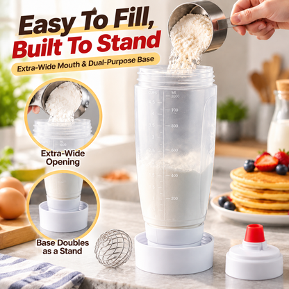 ⚡50K+ Sold 🔥 Selling Fast – 🫓4.5-Cup Pancake Batter Dispenser & Mixer