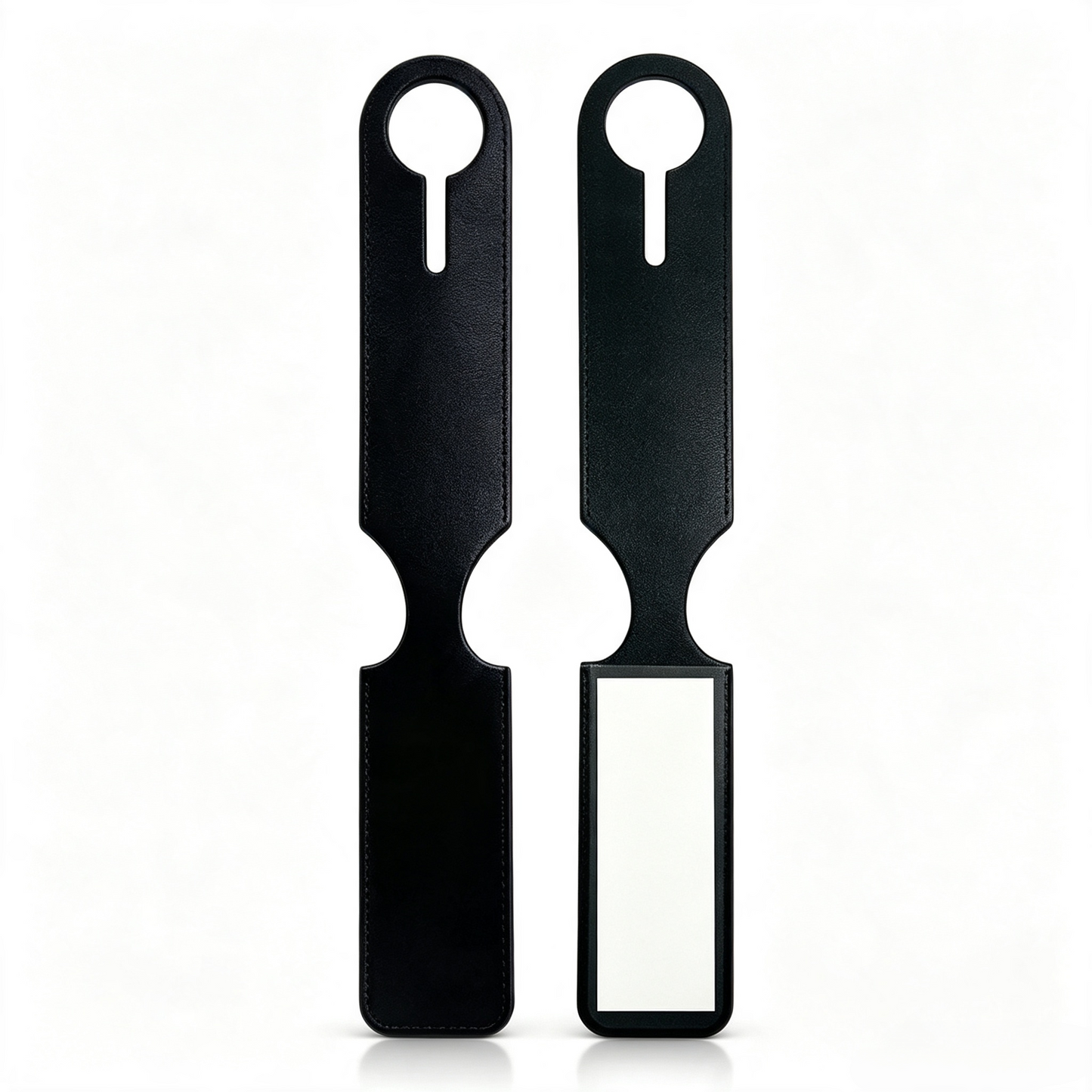 Black PU Leather Luggage Tag