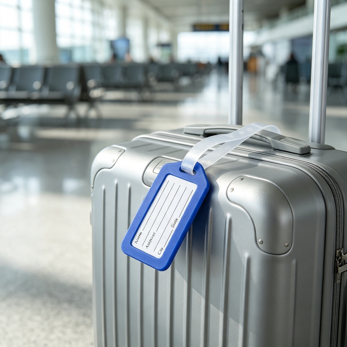 Blue Travel Luggage Tag