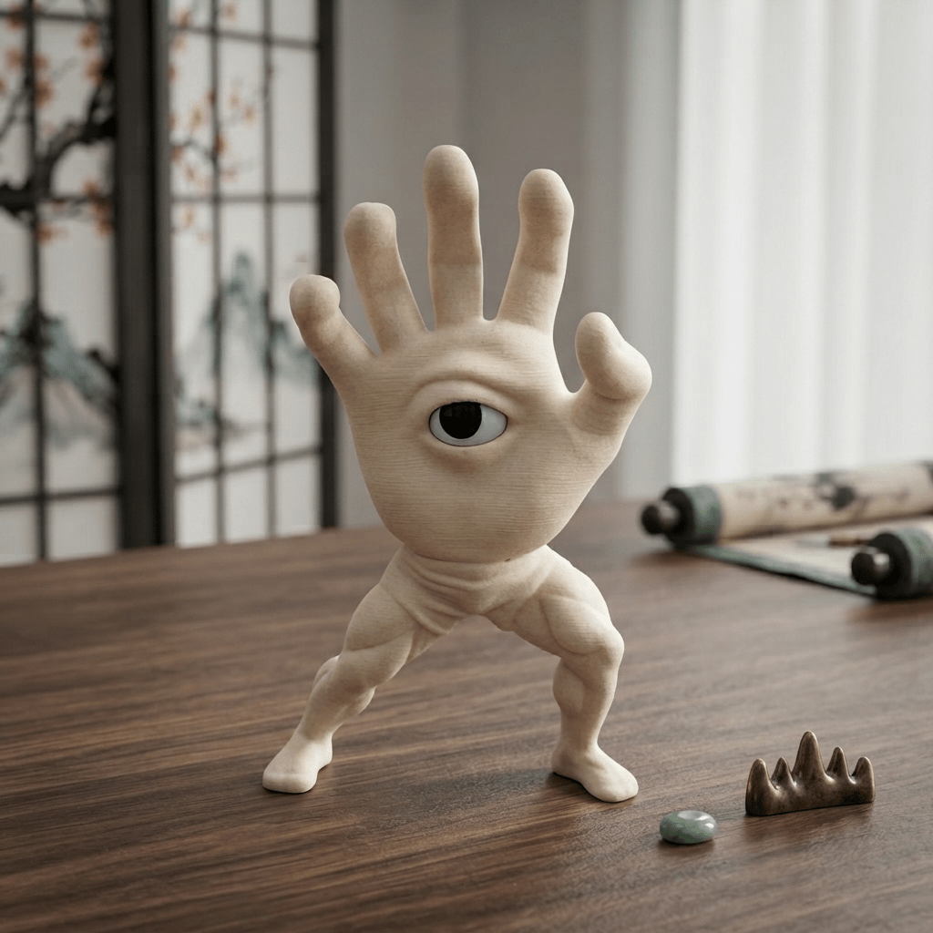 🔥Last Day: 50% OFF🔥 Kung Fu Hand Eye Monster | 3D Printed Quirky Desk Decor
