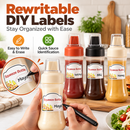 ⚡Limited Time 50% OFF 3-Pack Condiment Squeeze Bottles Set