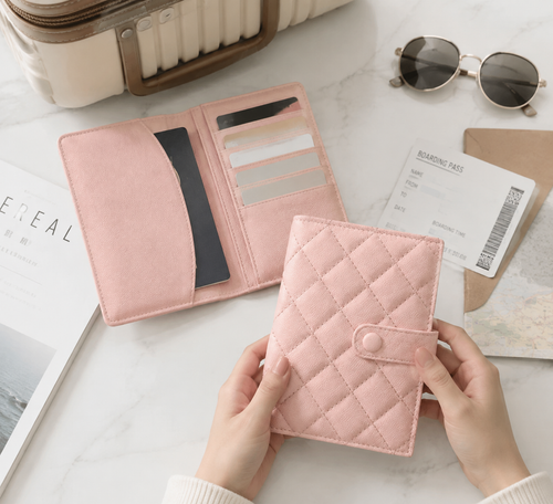 Pink Double-Layer Wave Cushion Cover