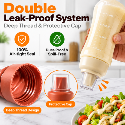 ⚡Limited Time 50% OFF 3-Pack Condiment Squeeze Bottles Set