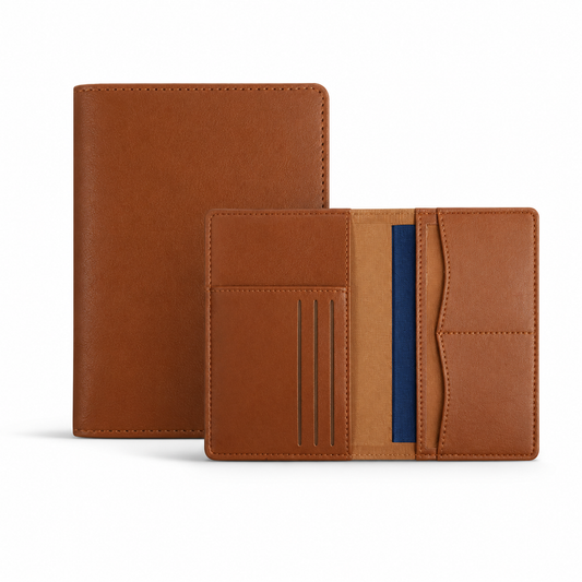 Brown Multi-Slot Passport Holder