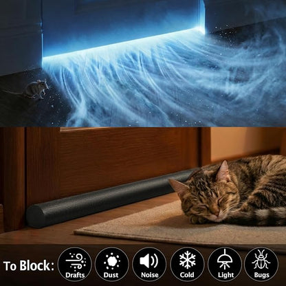 Adjustable Under Door Draft Stopper – Blocks Cold Air, Noise & Dust