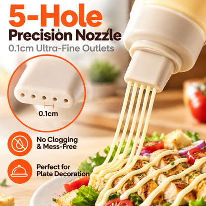 ⚡Limited Time 50% OFF 3-Pack Condiment Squeeze Bottles Set
