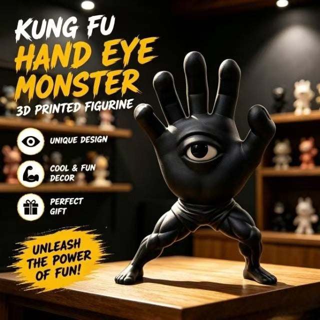 🔥Last Day: 50% OFF🔥 Kung Fu Hand Eye Monster | 3D Printed Quirky Desk Decor