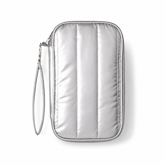 Silver Travel Accessory Organizer