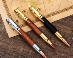 🖊100% Handmade Bolt Action Wooden Bullet PenTM | Crafted From Real Wood & Bullet Casing